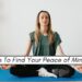 woman meditating on a mat