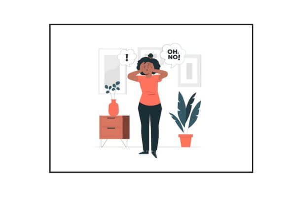 a girl plagued with negative thoughts
