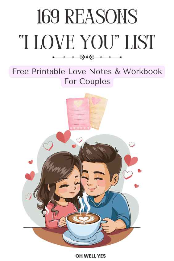 Reasons I love you list for couples