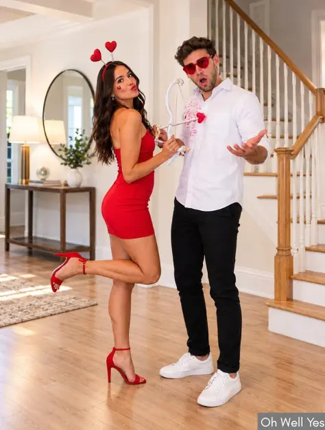 Last minute Halloween costumes for couples cupid + victim