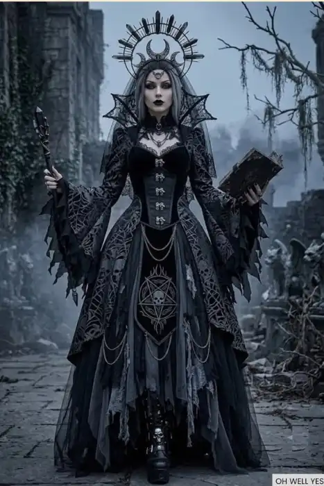 Dark Gothic Witch Costume