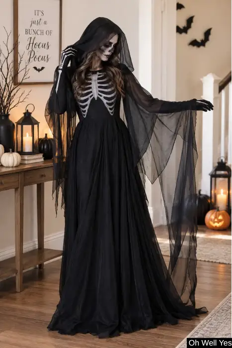 The grim Reaper Halloween costume