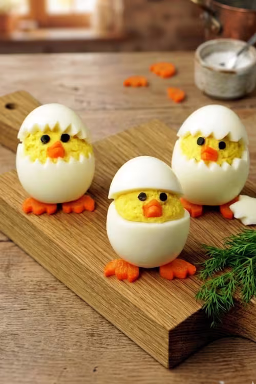 easter breakfast menu chick deviled eggs