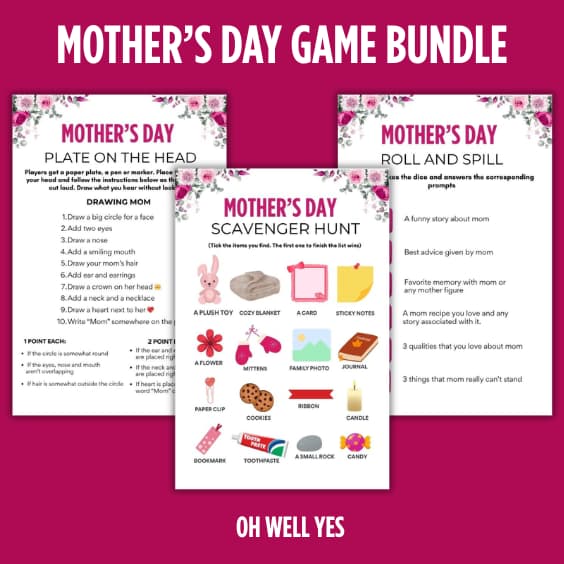 Mother's Day Game Bundle by Oh Well Yes