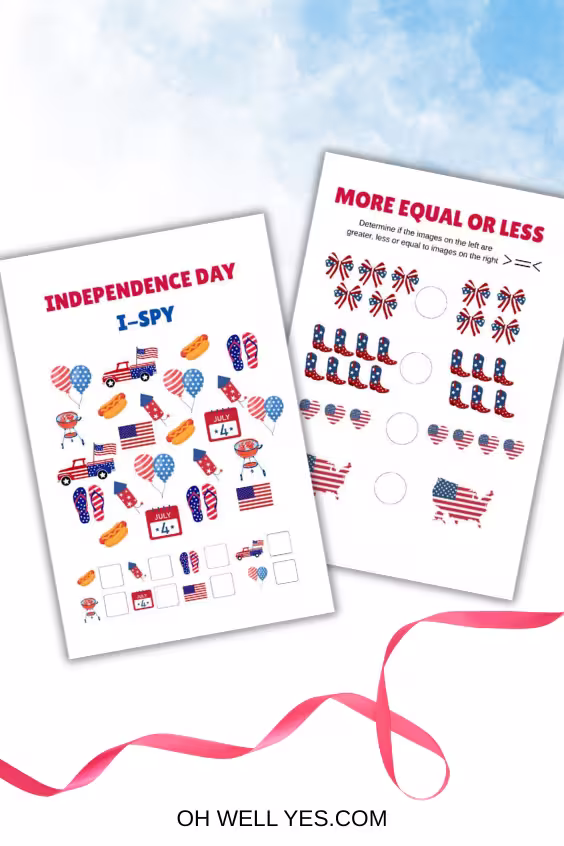 free 4th of july kids activity worksheets