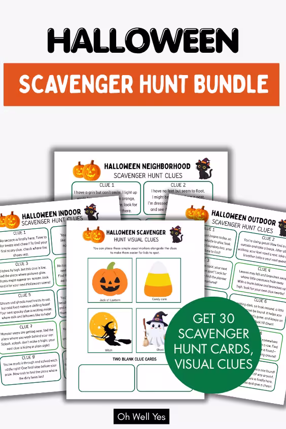 Complete Halloween Scavenger Hunt Bundle
