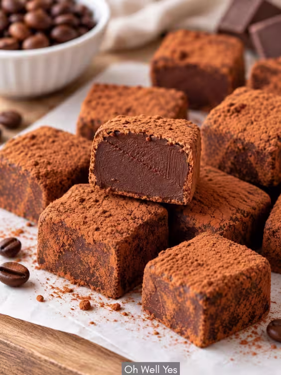 No-Bake Mocha Coffee Truffles