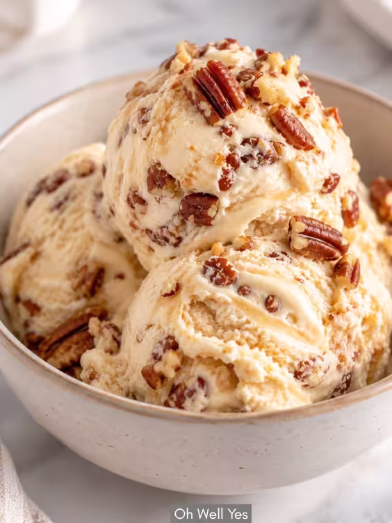 No-Churn Maple Pecan Ice Cream
