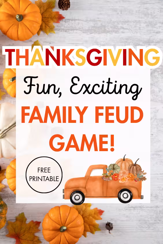 Free Thanksgiving Friendly Feud Questions